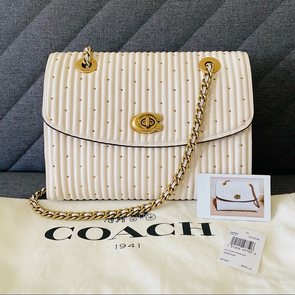 Coach Quilting With Rivets Parker